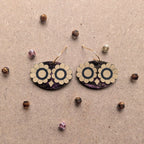 Athena's Owl in Dusk Earrings