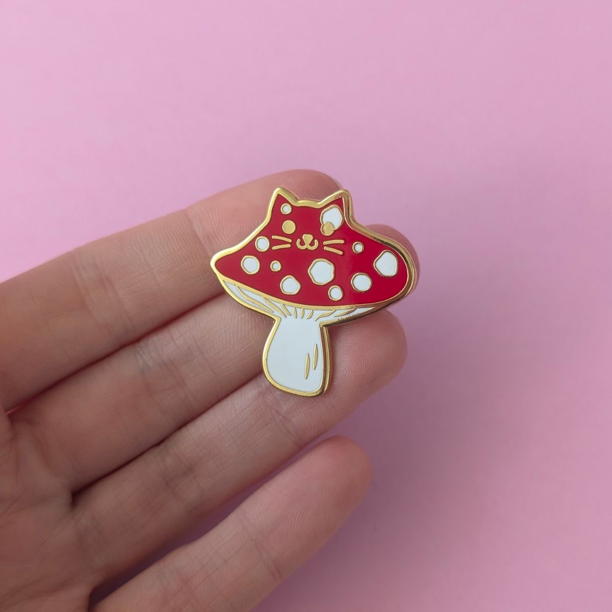 Meowshroom Enamel Pin
