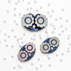 Athena's Owl in Midnight Earrings