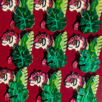 Pink Tiger Brooch