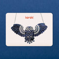 Athena's Owl in Midnight Necklace