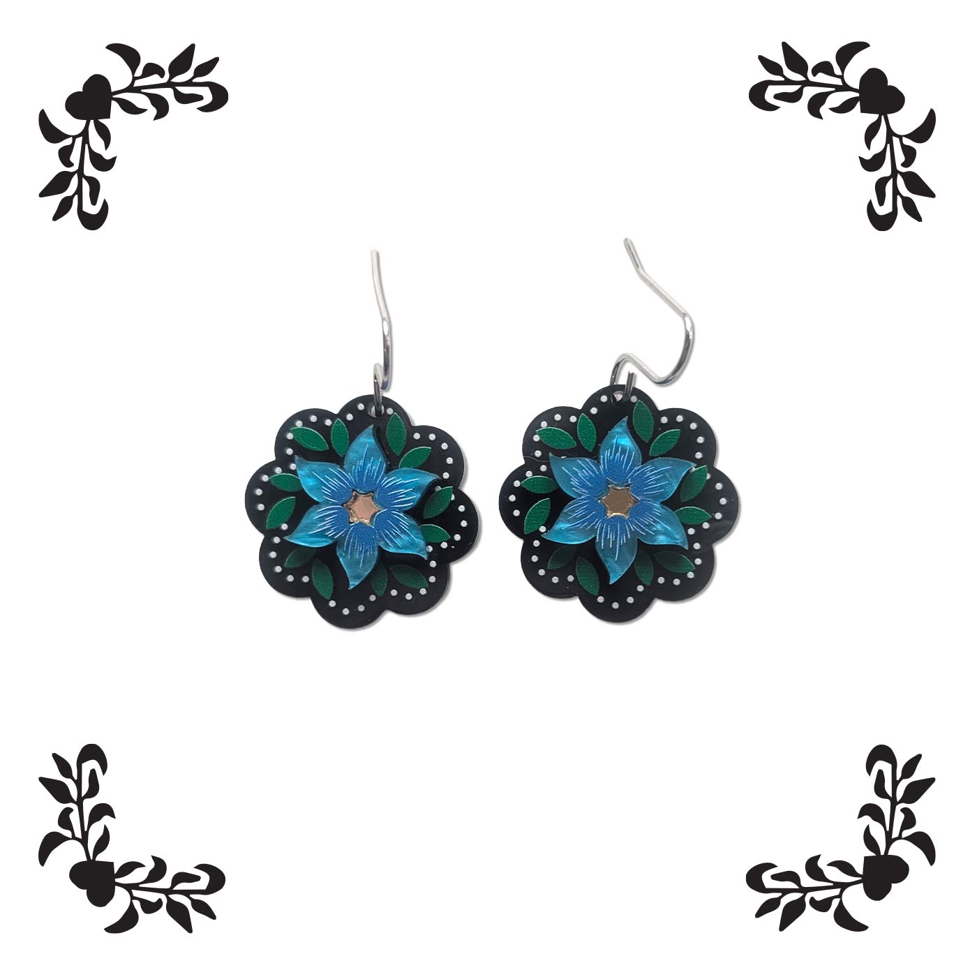Gentian Earrings