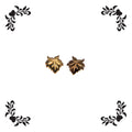 Gold Maple Studs