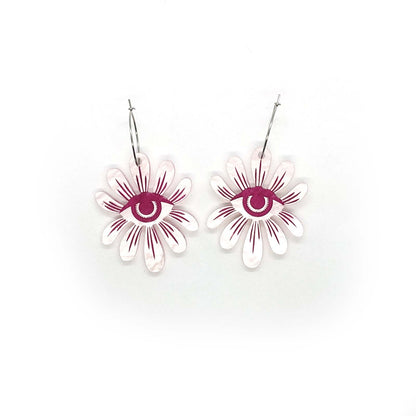 Floral eye hoops