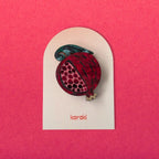 Crimson Crown Pomegranate Brooch