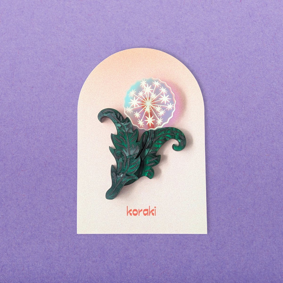 Wandering Wish Dandelion Brooch