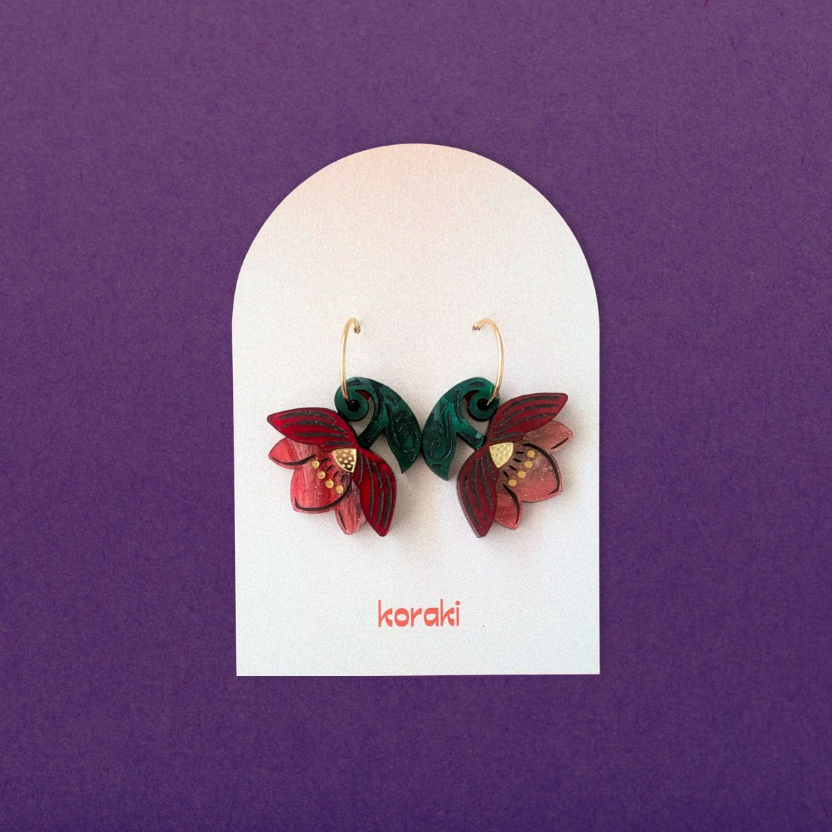 Hellebore Scarlet Hoops