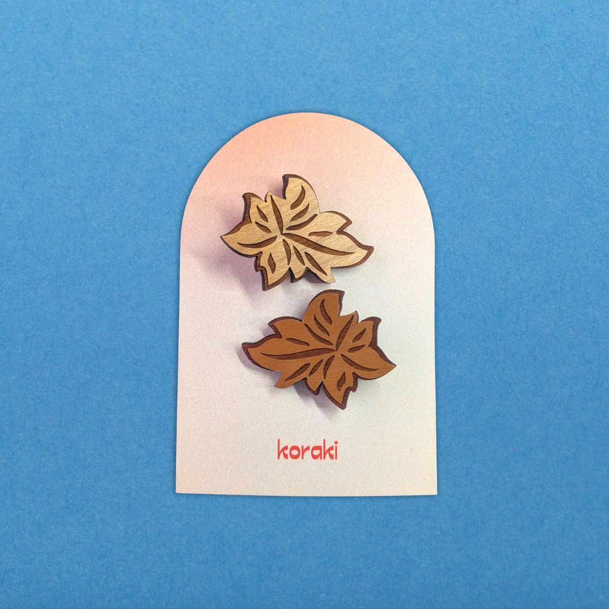 Maple Hair Clips