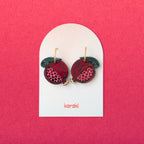 Crimson Crown Pomegranate Hoops