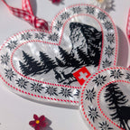 Swiss Heart Ornament