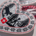 Swiss Heart Ornament