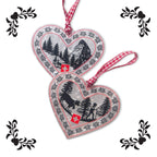 Swiss Heart Ornament