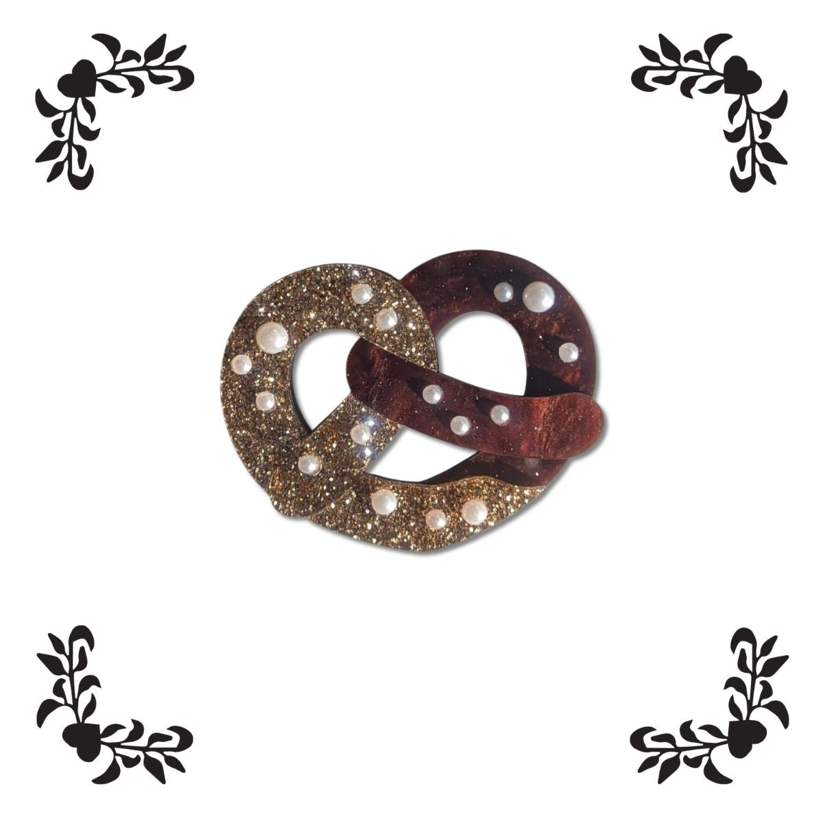 Pretzel Brooch