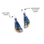 Blue Tit Earrings