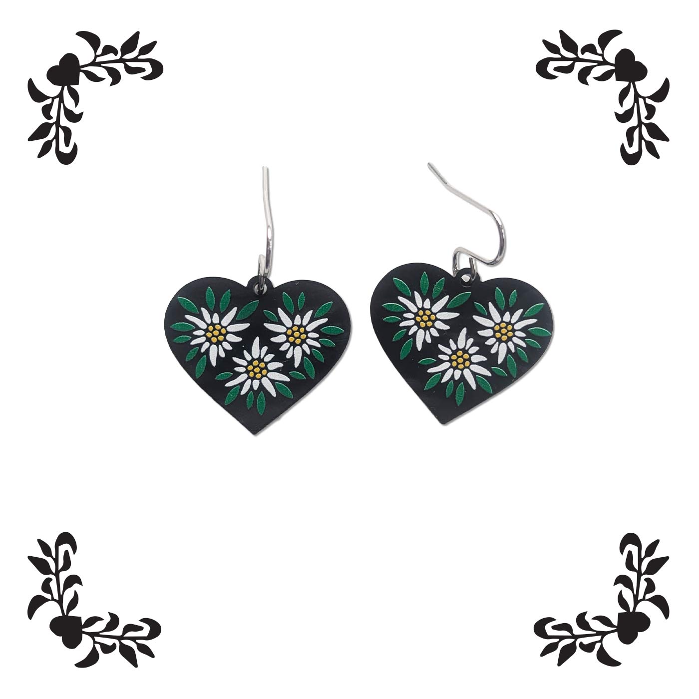 Edelweiss Heart Earrings