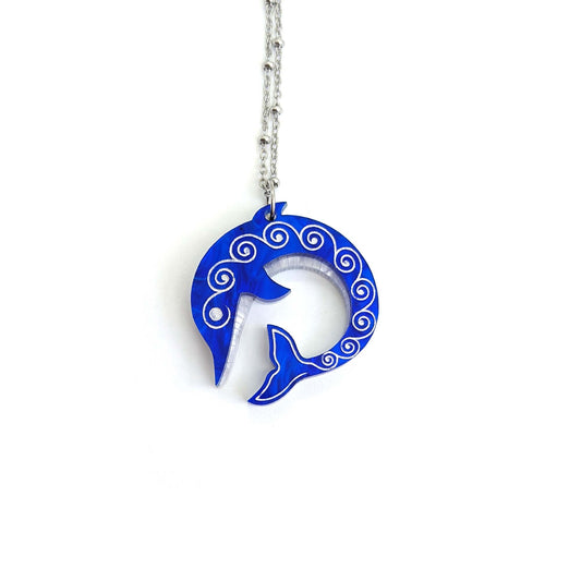 Delphinia pendant - Blue