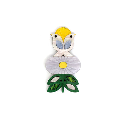 Early birds brooch