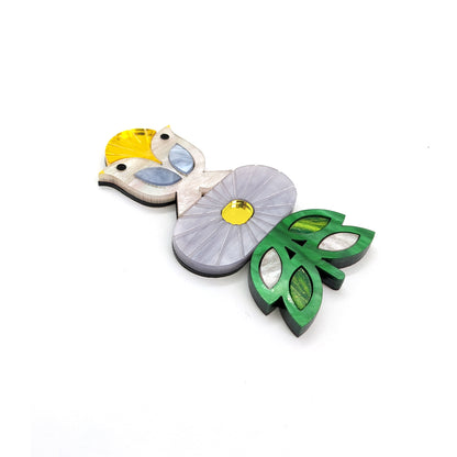 Early birds brooch