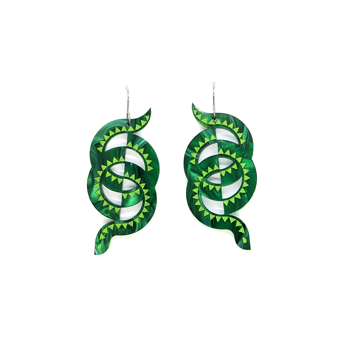 Green geo snakes