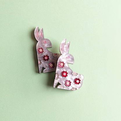 Prairie bunny brooch - Mini