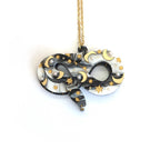 Celestial Snake Pendant - Moons