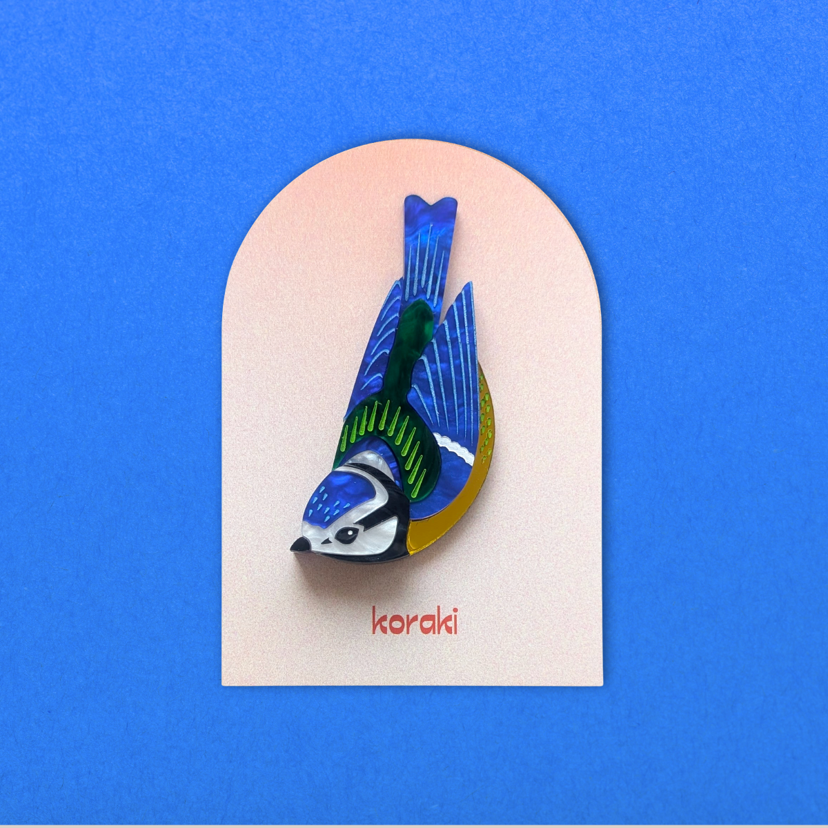 Blue Tit Brooch