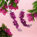 pink bougainvillea earrings