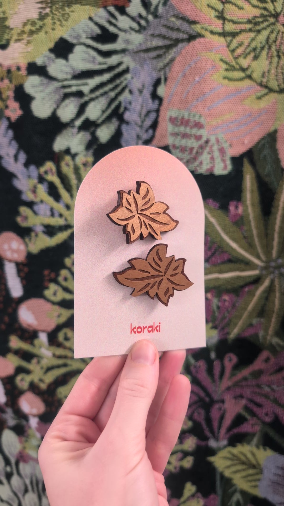 Maple Hair Clips