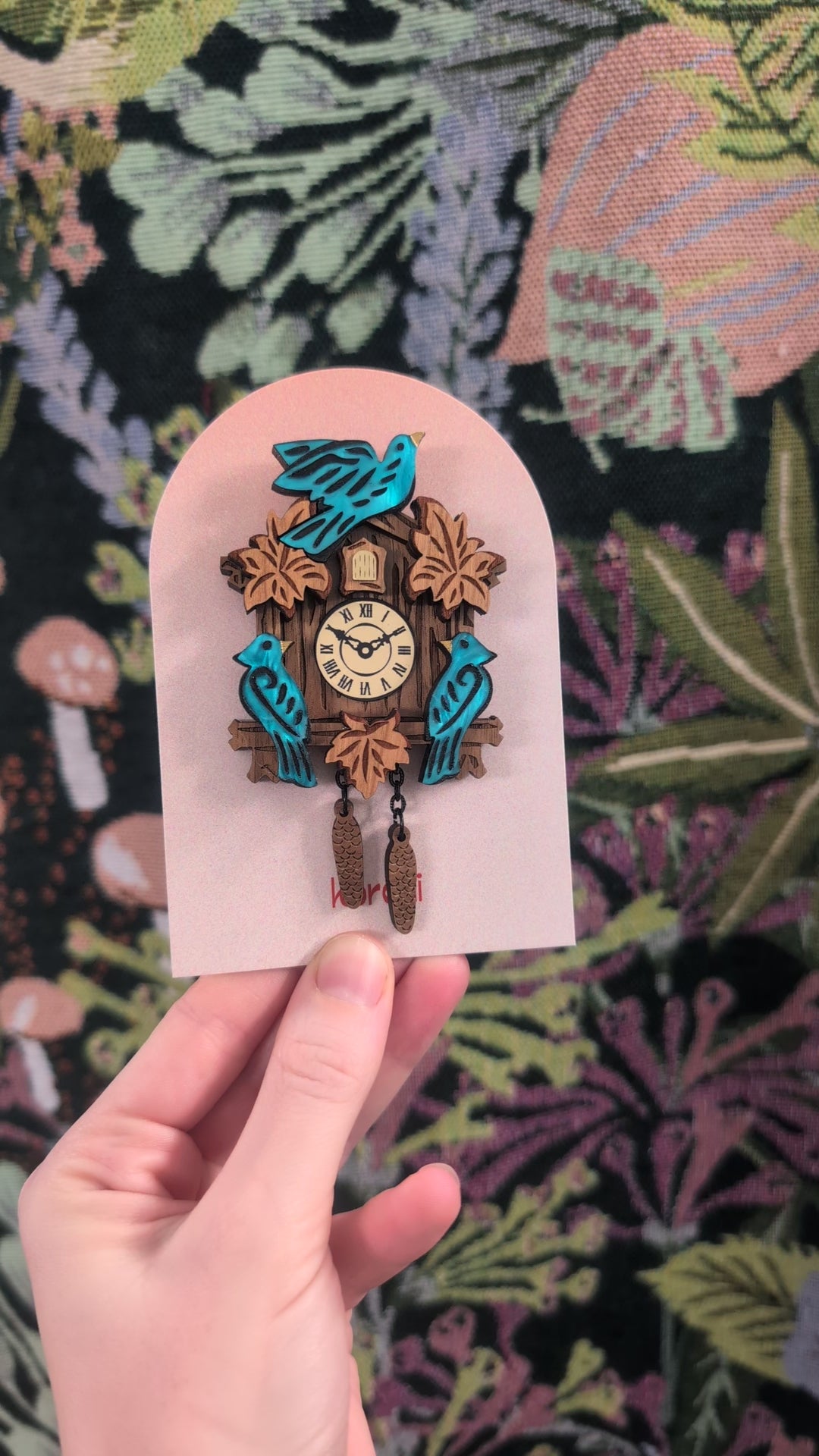 Cuckoo Clock Brooch