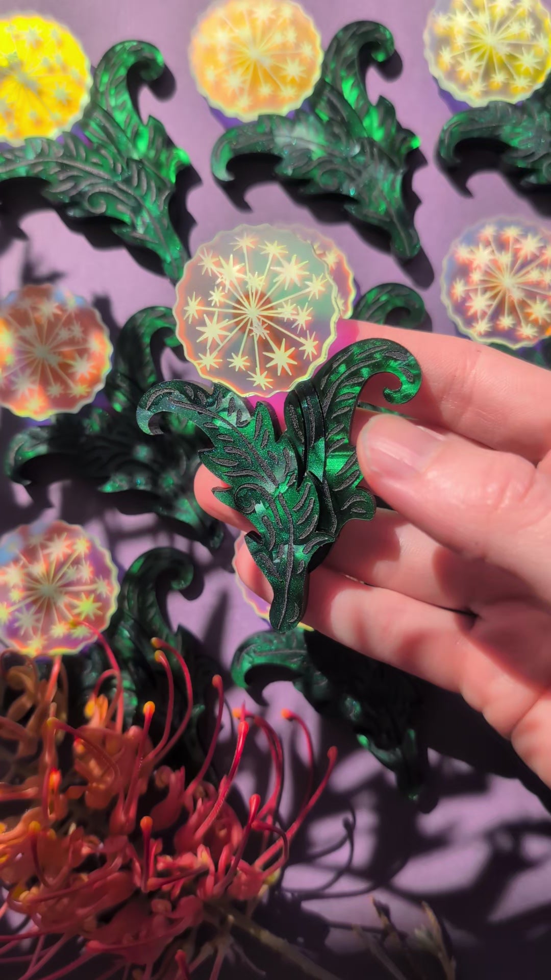 Wandering Wish Dandelion Brooch